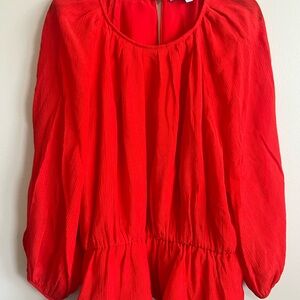 ANTONIO MELANI Women’s Red Blouse Elegant Design size M